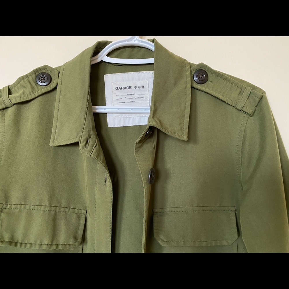 Olive Green light jacket / button up